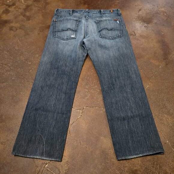7 For All Mankind “Austyn” Straight Leg Jeans Men’s Size 38 - Picture 2 of 12